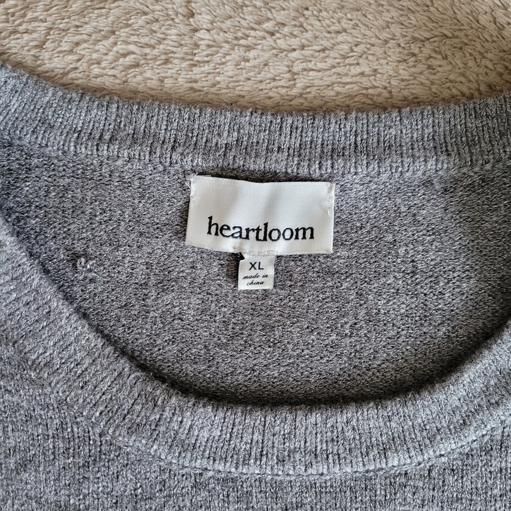 Heartloom crew neck tie waist sweater size XL - Picture 12 of 14